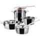 Panela Ø24cm – Pots&Pans Inox - A Di Alessi A DI ALESSI AALEAJM100/24