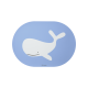 Placemat Whale 46x33cm - Buddies Blue - Asa Selection ASA SELECTION ASA78460420
