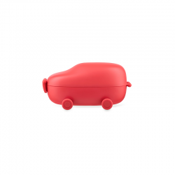 Two-Compartment Snack Box Red - Food a Porter - Alessi