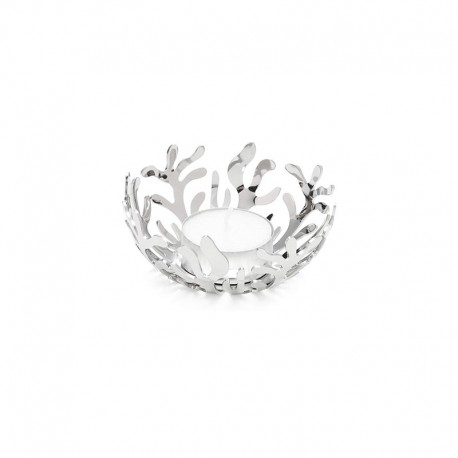Tealight Holder Steel – Mediterraneo Silver - Alessi ALESSI ALESESI21