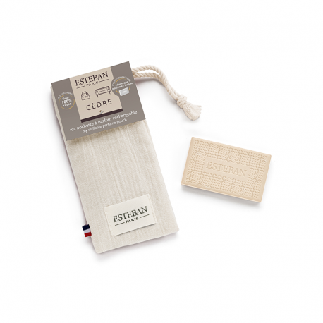 My Refillable Perfume Pouch Ecru - Cèdre - Esteban Parfums ESTEBAN PARFUMS ESTCED-192