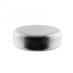 Caja de Almacenamiento Ø23cm - Extra Ordinary Texture Plateado - Alessi ALESSI ALESJM01/23T
