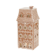 Gingerbread House Led 24,5cm - Gingerbread Town Brown And White - Goodwill GOODWILL GWD42072