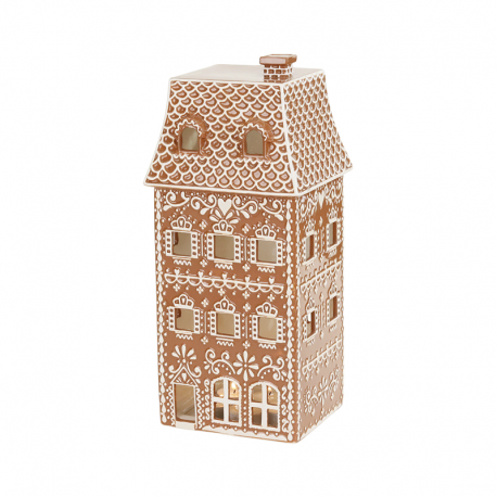 Casa de Jengibre Led 24,5cm - Gingerbread Town Marrón Y Blanco - Goodwill GOODWILL GWD42072