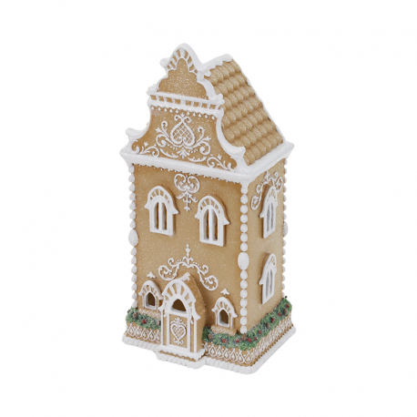 Gingerbread House Led 34,5cm - Gingerbread Town Brown And White - Goodwill GOODWILL GWD42149