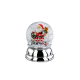 Globo de Neve Pai Natal 6cm Prateado - Hermann Bauer HERMANN BAUER HB5329