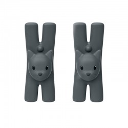 Set of 2 Magnetic Clips Black - Lampo - A Di Alessi A DI ALESSI AALEMMI32CSB