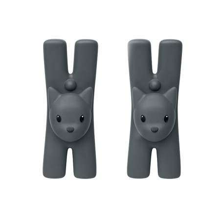 Set of 2 Magnetic Clips Black - Lampo - A Di Alessi A DI ALESSI AALEMMI32CSB