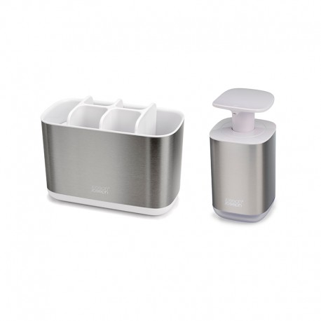 Set Soporte para Cepillos y Dispensador de Jabón - Easystore Inox - Joseph Joseph JOSEPH JOSEPH JJ70551