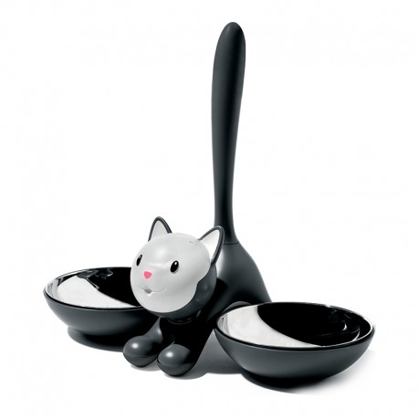 Taça Dupla para Gato Preto - Tigrito - A Di Alessi A DI ALESSI AALEAMMI09B