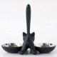 Taça Dupla para Gato Preto - Tigrito - A Di Alessi A DI ALESSI AALEAMMI09B