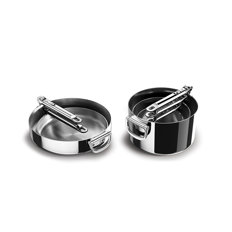 Folding Handle 5-Piece Cookware Set - Space Steel - Joseph Joseph
