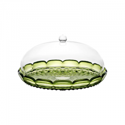Plato para Tarta con Campana Verde Água - Vanity - Guzzini