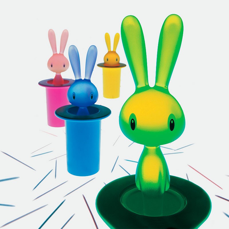Toothpick Holder Green - Magic Bunny - A Di Alessi