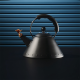 Black Kettle with Bird Spout - 9093 Black And Orange - Alessi ALESSI ALES9093BB