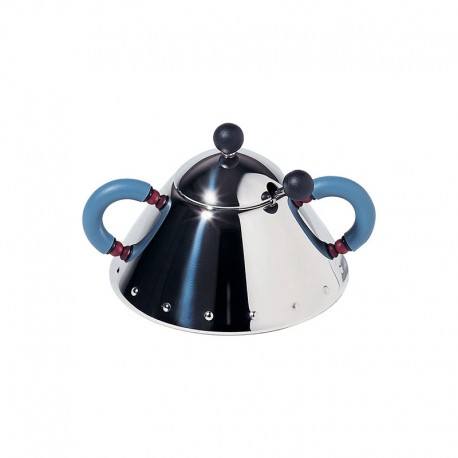 Sugar Bowl and Spoon Blue - 9097 - Alessi ALESSI ALES9097