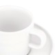 Set of 4 Saucers for Mocha Cups – PlateBowlCup White - A Di Alessi A DI ALESSI AALEAJM28/77