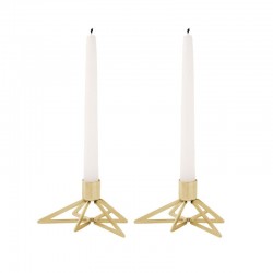 Star Candle Holder 2Un - Tangle Messing - Stelton