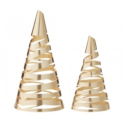 Árboles De Navidad (X2) - Tangle Dorado - Stelton