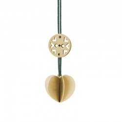 Ornamento Coração - Nordic Dourado - Stelton STELTON STT10002