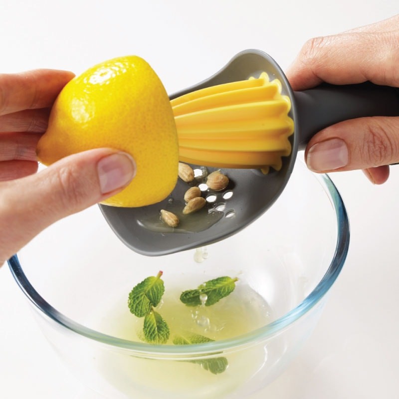 Citrus Reamer With Pip Catcher Yellow Joseph Joseph