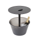 Cubitera para Mesa Auxiliar Negro - Pick Up Gris - Alessi ALESSI ALESJW02/CONT