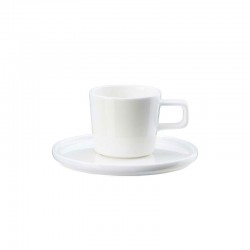 Espresso Cup with Saucer 80ml – Oco White - Asa Selection ASA SELECTION ASA2030013