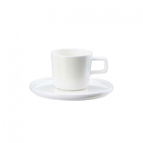 Chávena para Café com Pires 250ml - Coppa Kuro Preto - Asa Selection